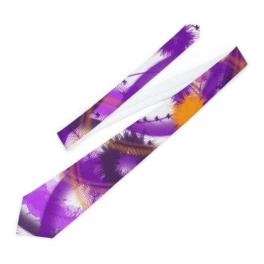 Elegant Purple Abstract Necktie - Perfect for Formal Events and Gifts