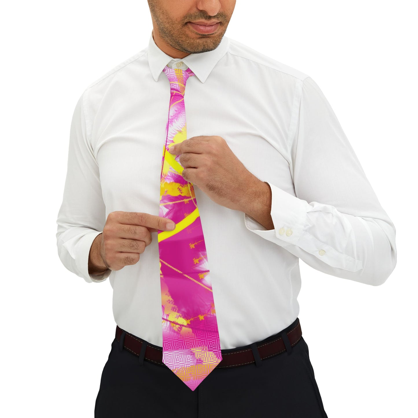 Vibrant Floral Necktie for Men - Perfect for Weddings and Parties