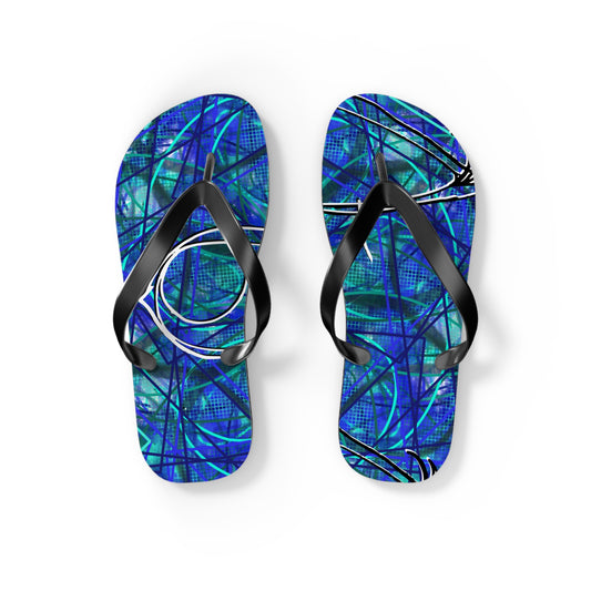 Blue Flip Flops