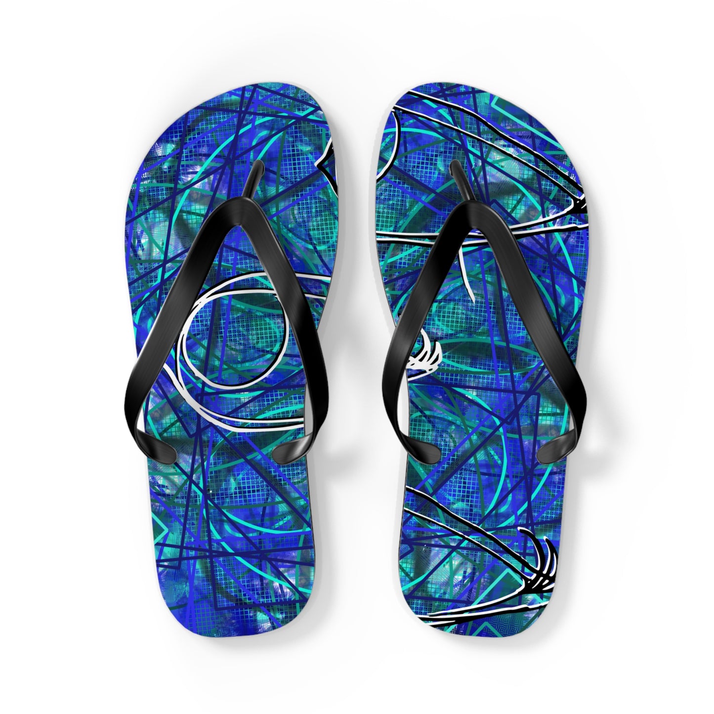 Blue Flip Flops