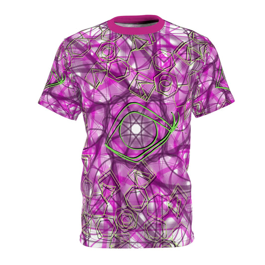 Vibrant Geometric Unisex Cut & Sew Tee - Stylish, Eye-Catching Design for Everyday Wear