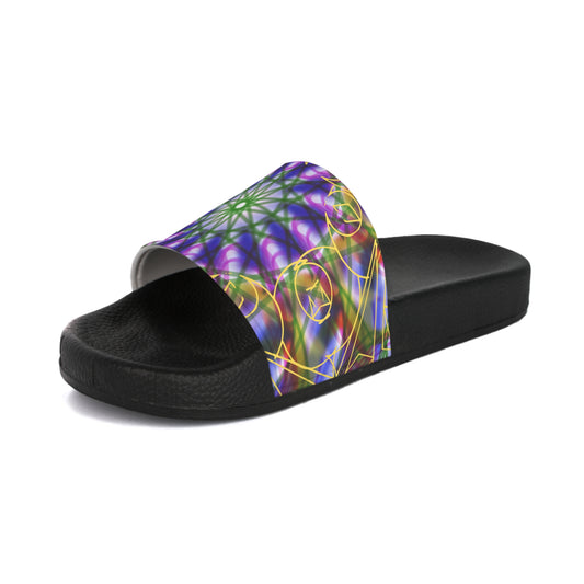 Colorful Patterned Men's Slide Sandals for Casual Comfort