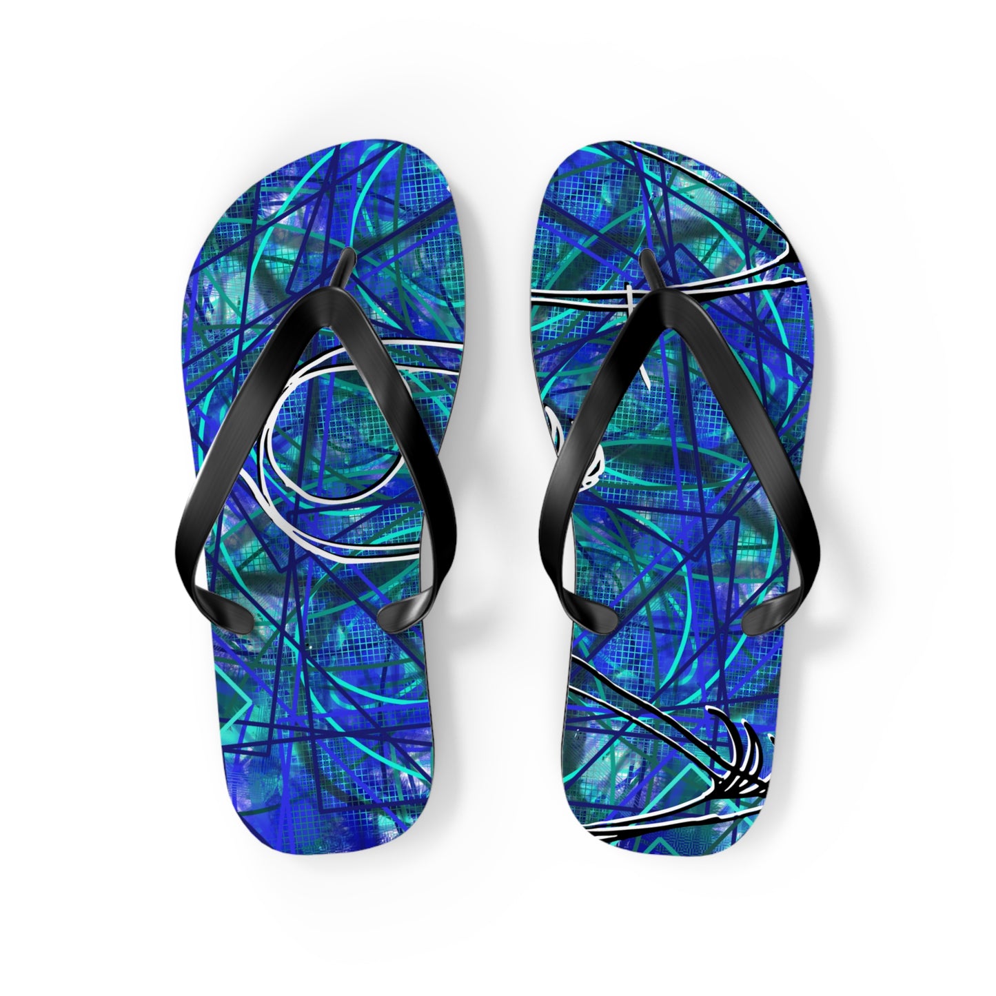 Blue Flip Flops