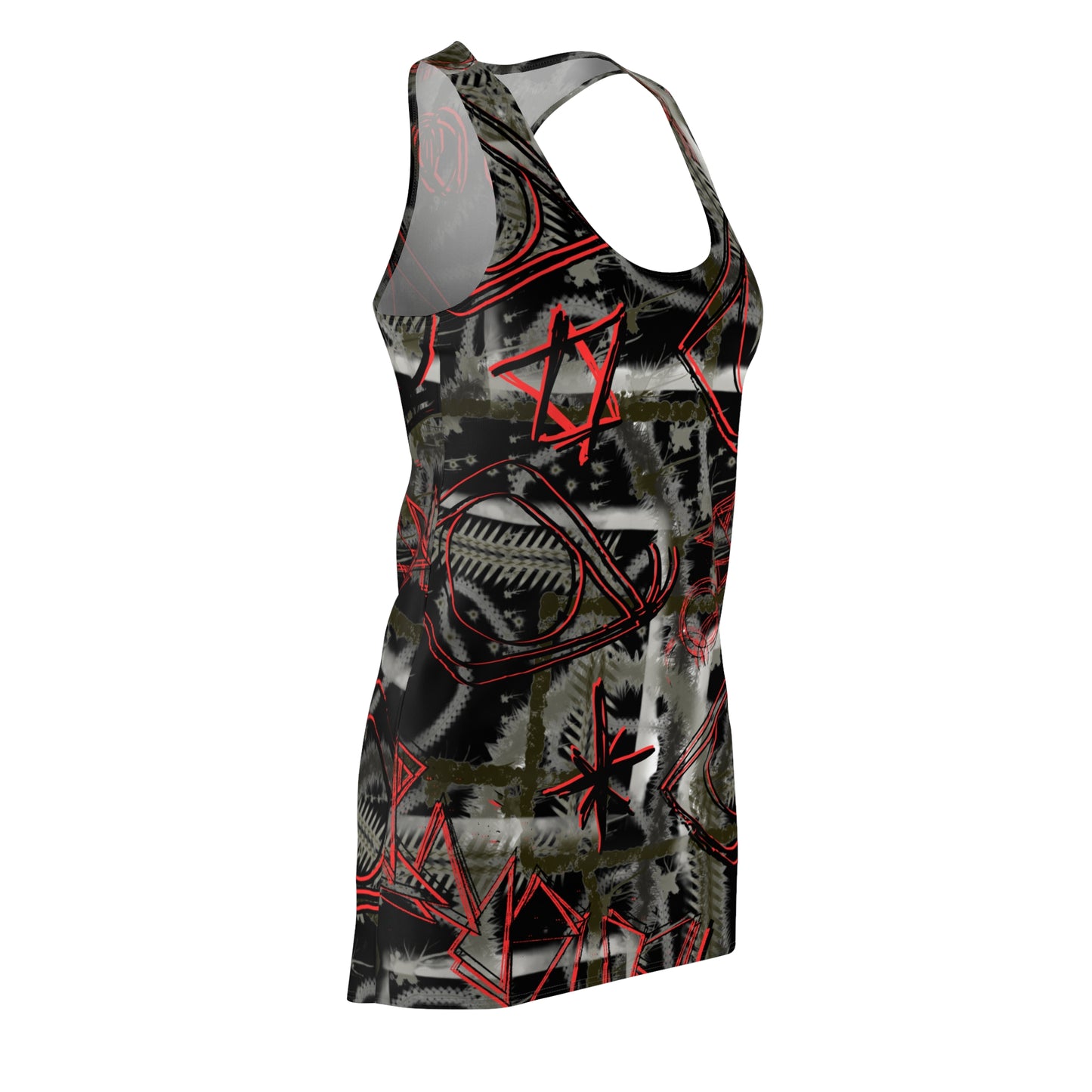 Women's Cut & Sew Racerback Dress (AOP)