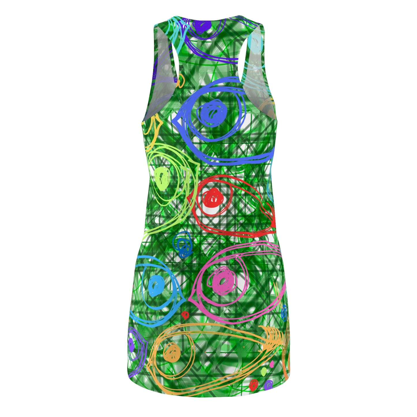 Women's Cut & Sew Racerback Dress (AOP)