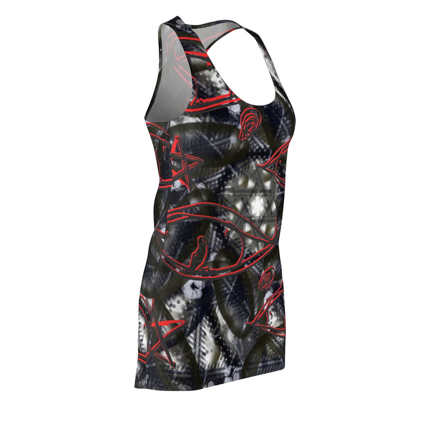 Women's Cut & Sew Racerback Dress (AOP)