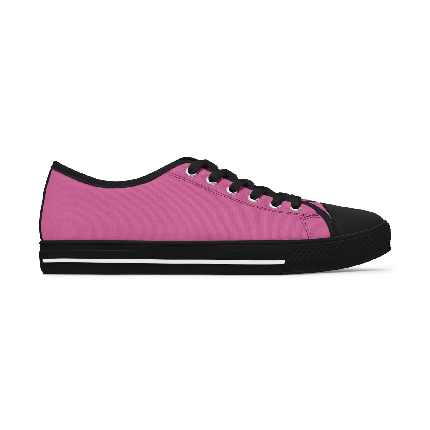 Cute Pink Eye Graphic Women's Low Top Sneakers - Fun Casual Footwear