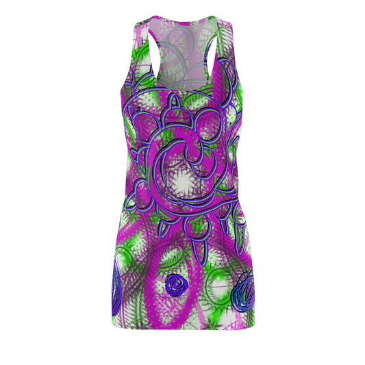 Women's Cut & Sew Racerback Dress (AOP)