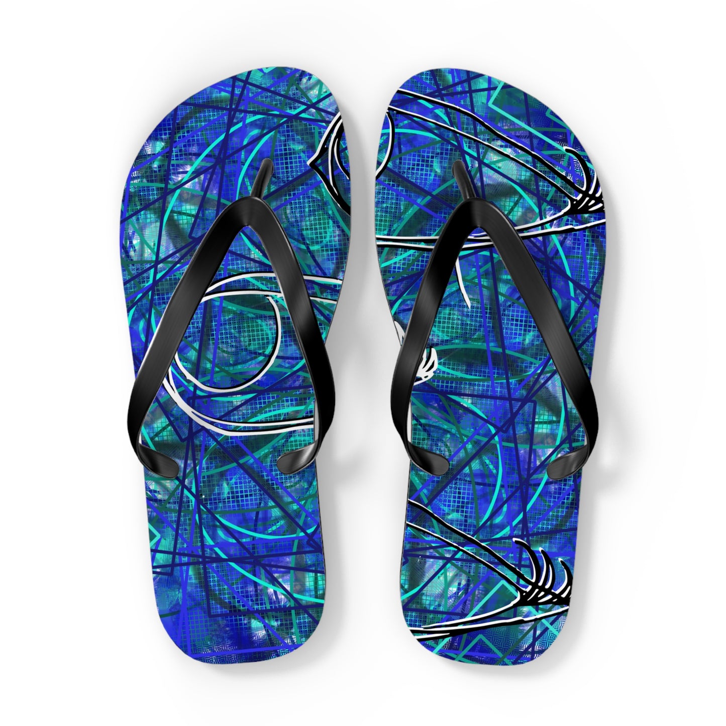 Blue Flip Flops