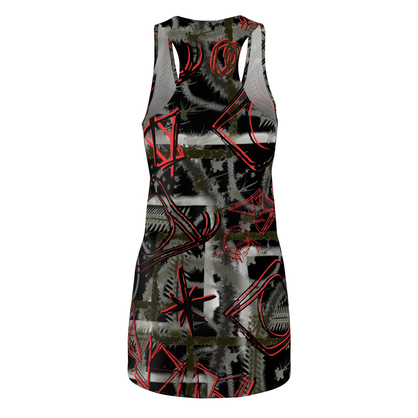 Women's Cut & Sew Racerback Dress (AOP)